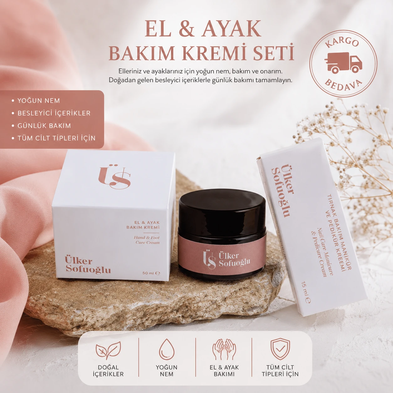 El ve Tırnak Bakım Seti (Kargo Bedava)
